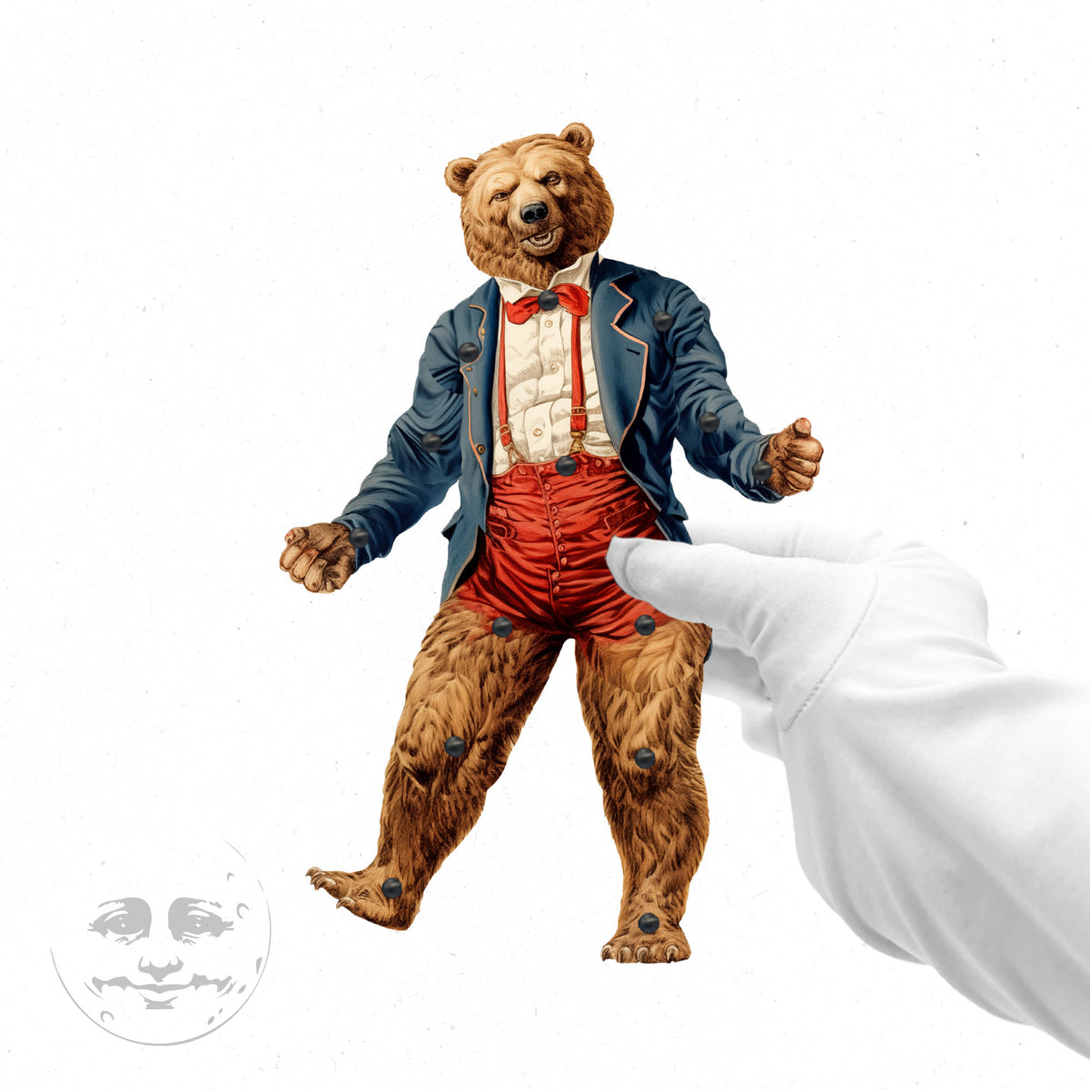 BEAROCRACY Patriotische Bären-Papierpuppe