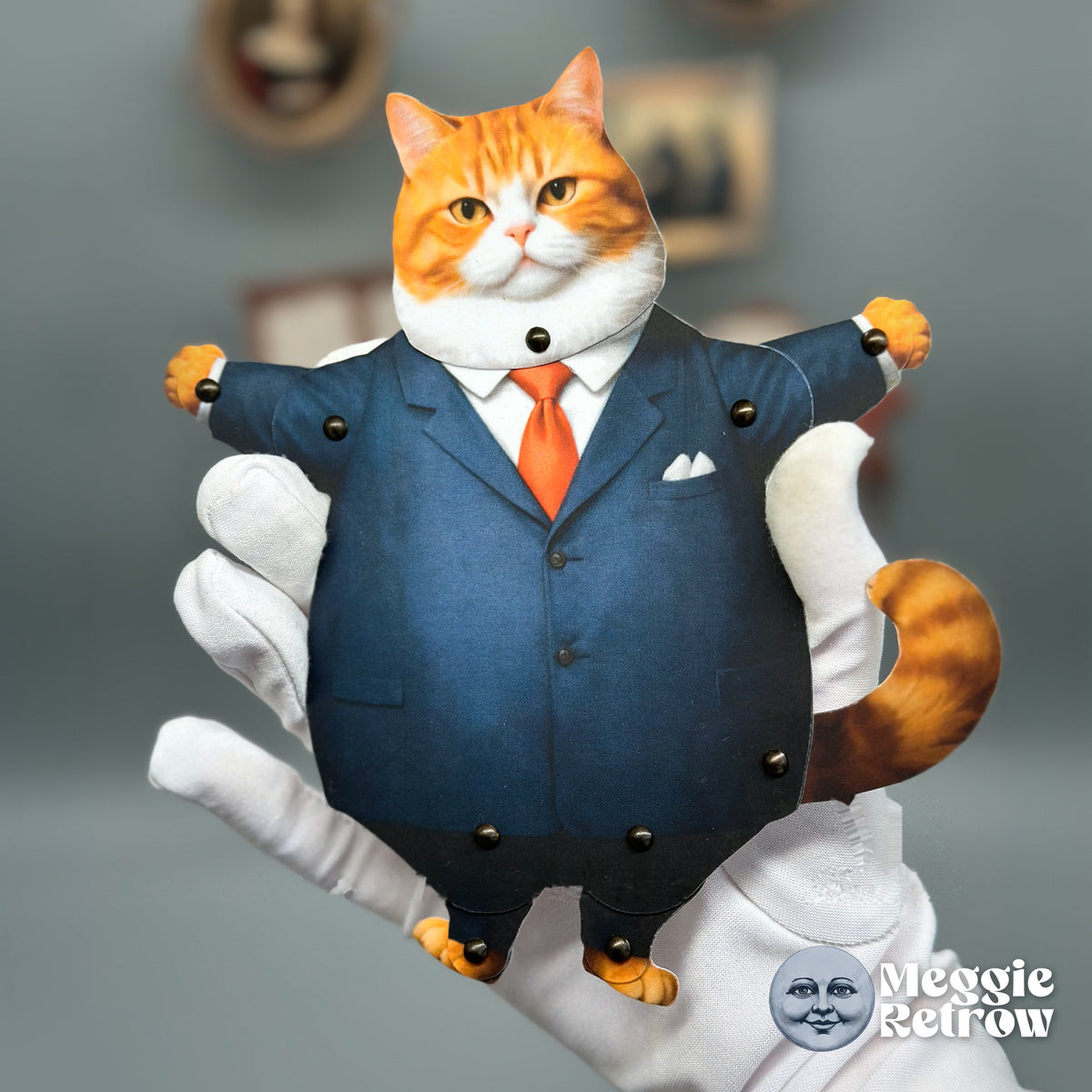 Chief Cat Movable Paper Doll
