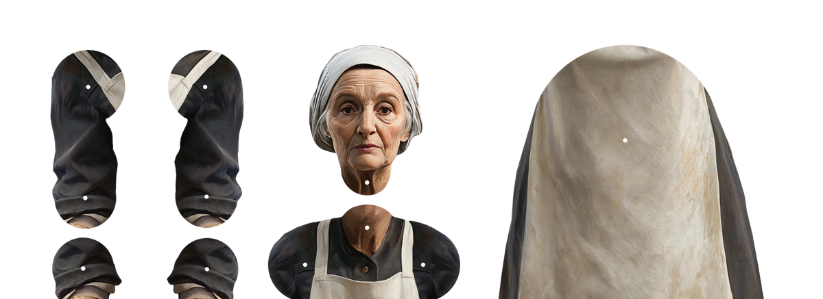 Cook Movable Paper Doll