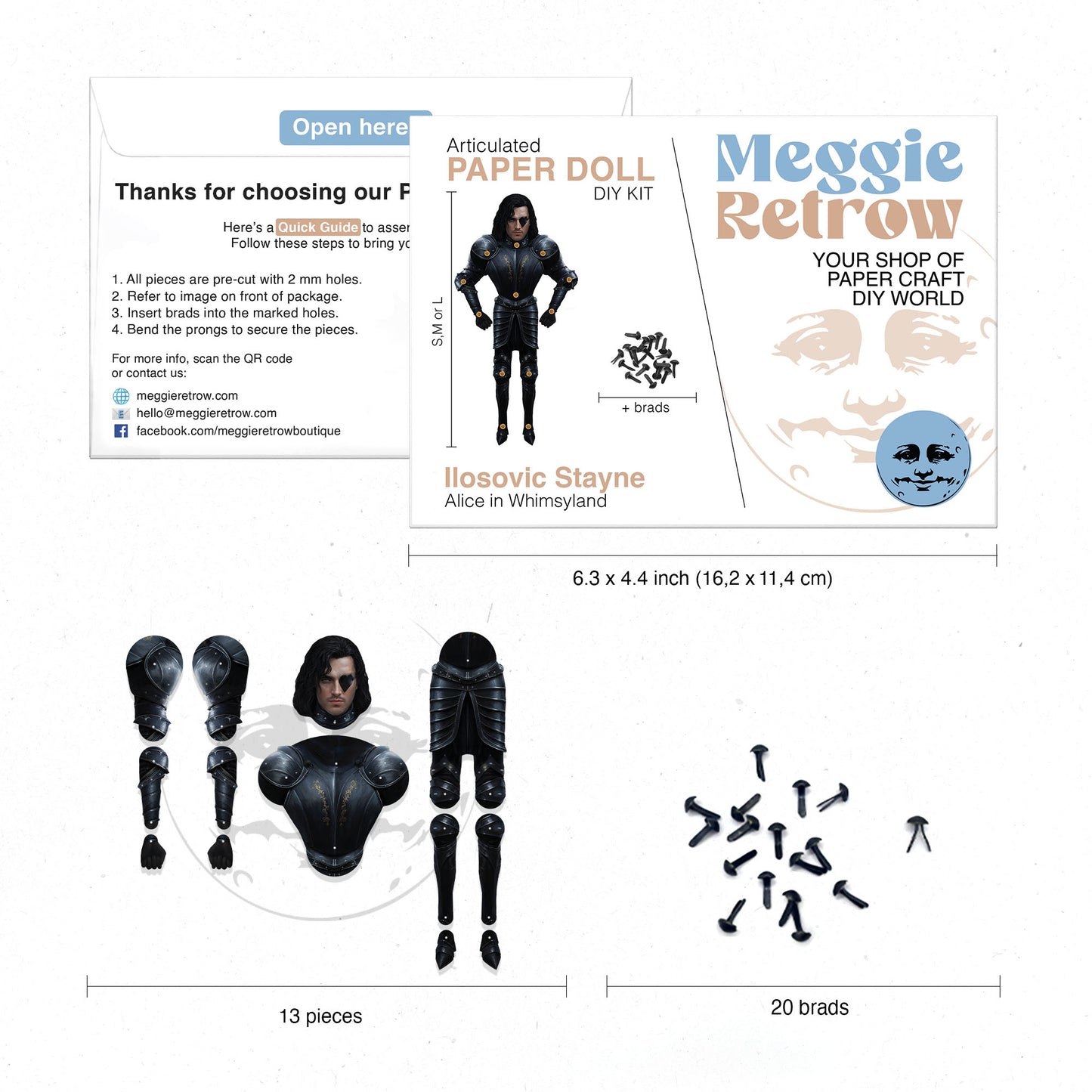 Bewegliche Papierpuppe von Ilosovic Stayne