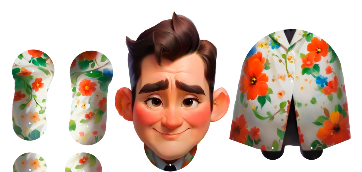 JACOB's Adventure Ruchoma Lalka z Papieru