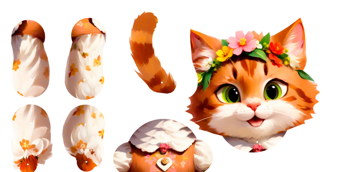 KITTY Movable Paper Doll