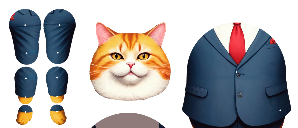 Mogul Meow Movable Paper Doll