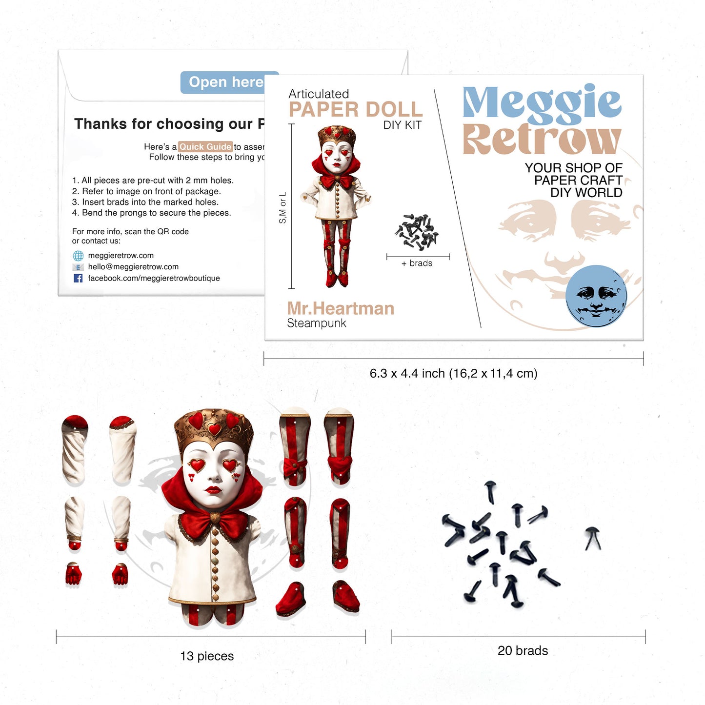 Mr. Heartman Royal Steampunk Puppe