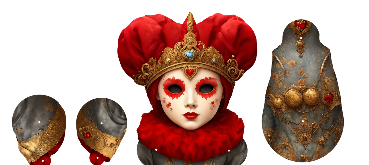 Mrs. Heartcrown Royal Poupée en Papier Articulée