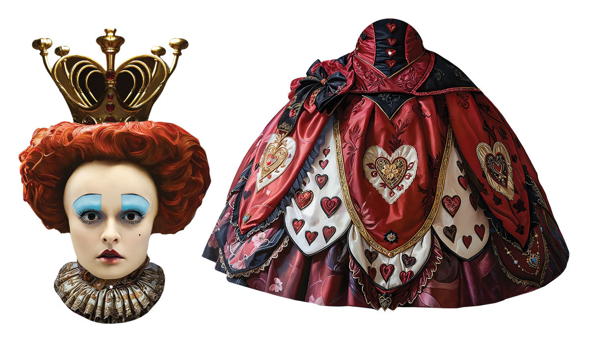 Red Queen Ruchoma Lalka z Papieru