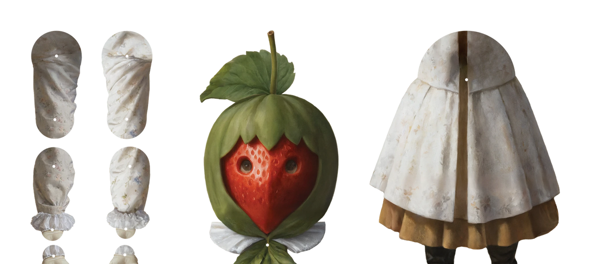 Strawbelina Movable Paper Doll