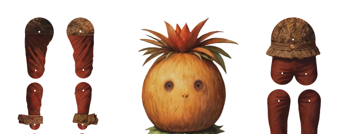 Tropicrown Movable Paper Doll