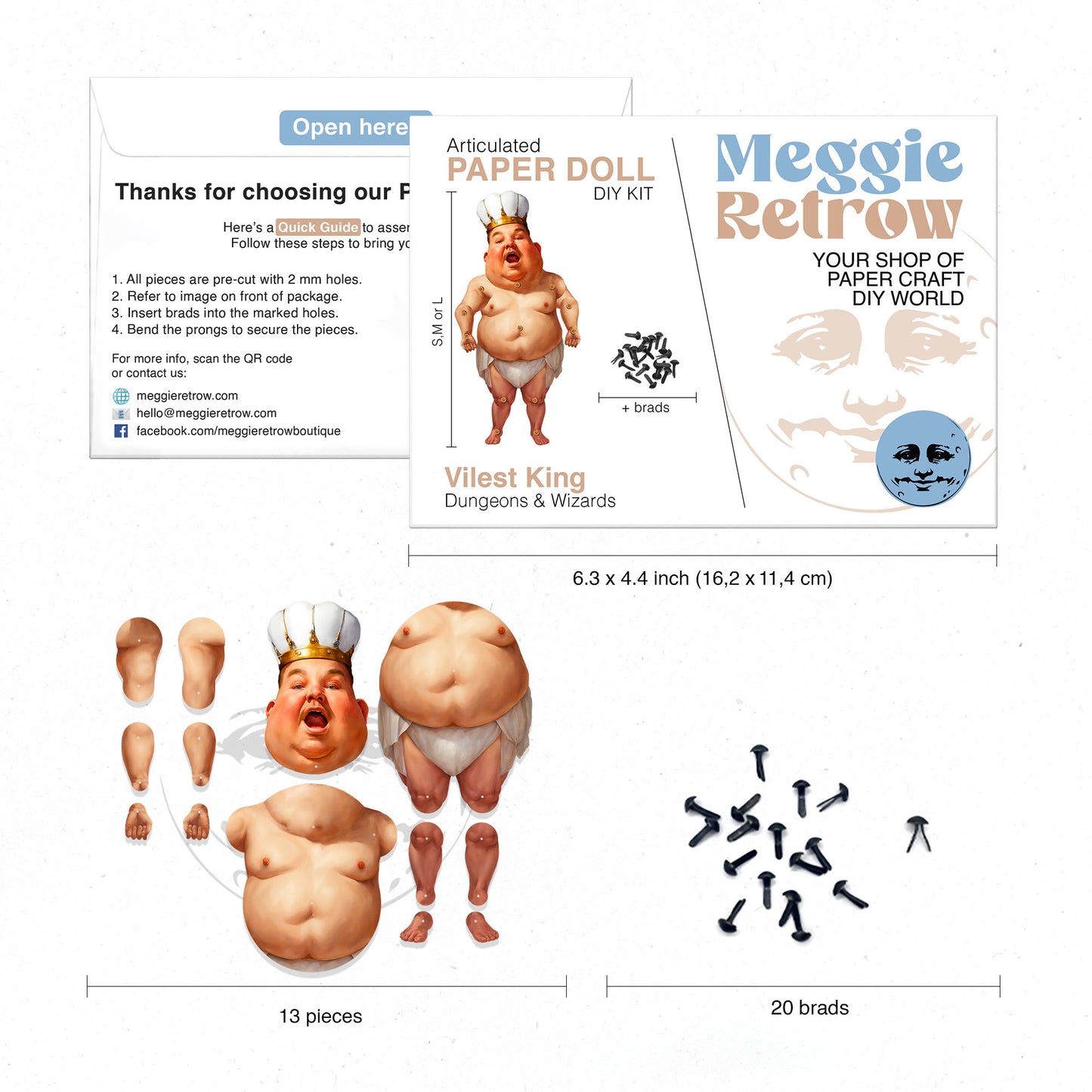 Nackte Actionfigur „Vilest King Humor“