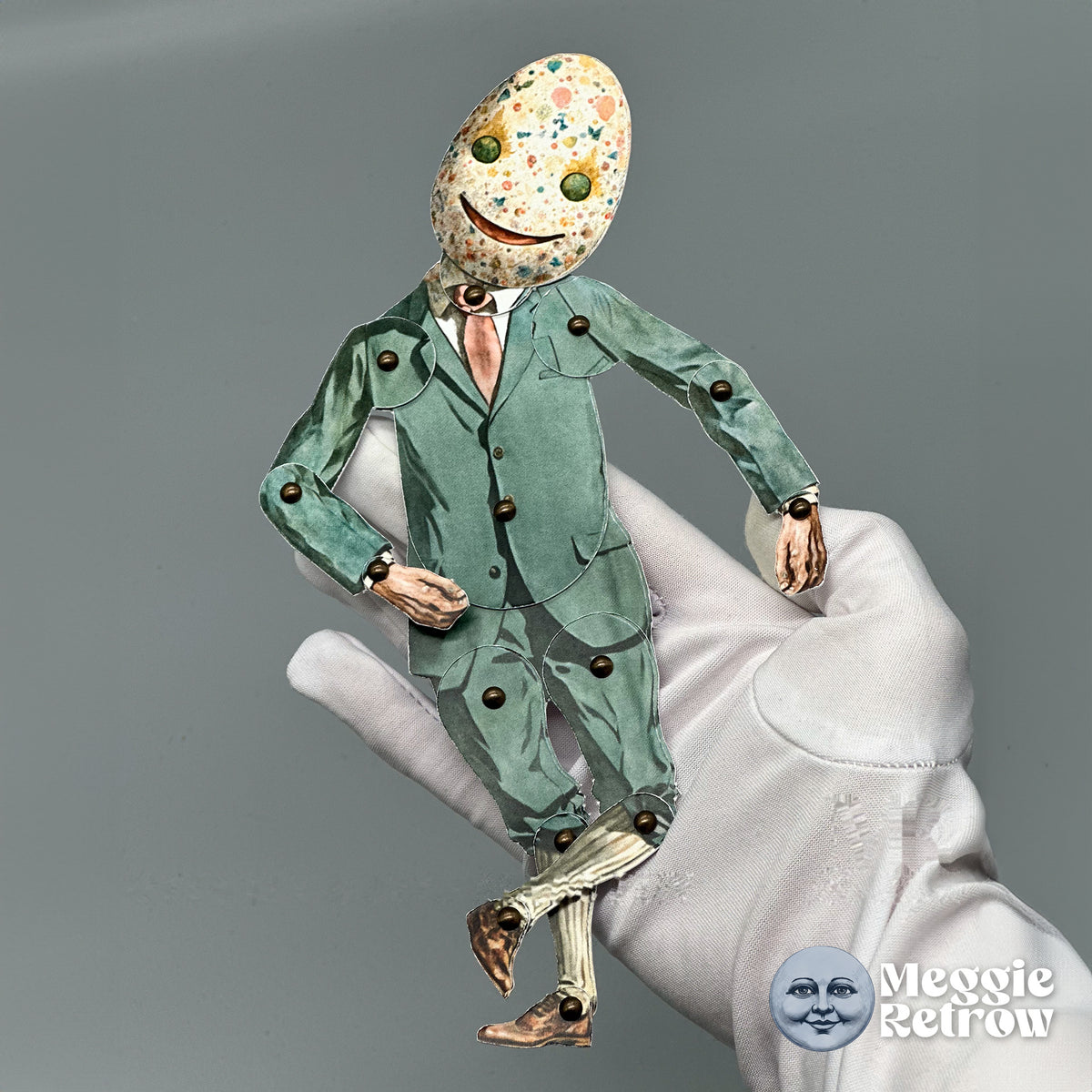 Willie Egg Movable Paper Action Figure