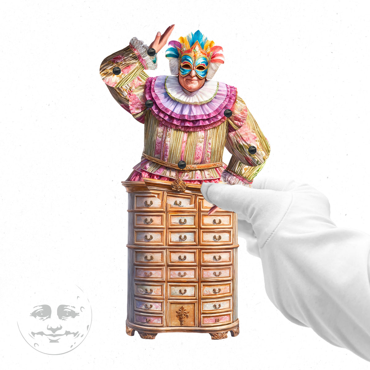 Bewegliche Papierpuppe von Mystic Bureau