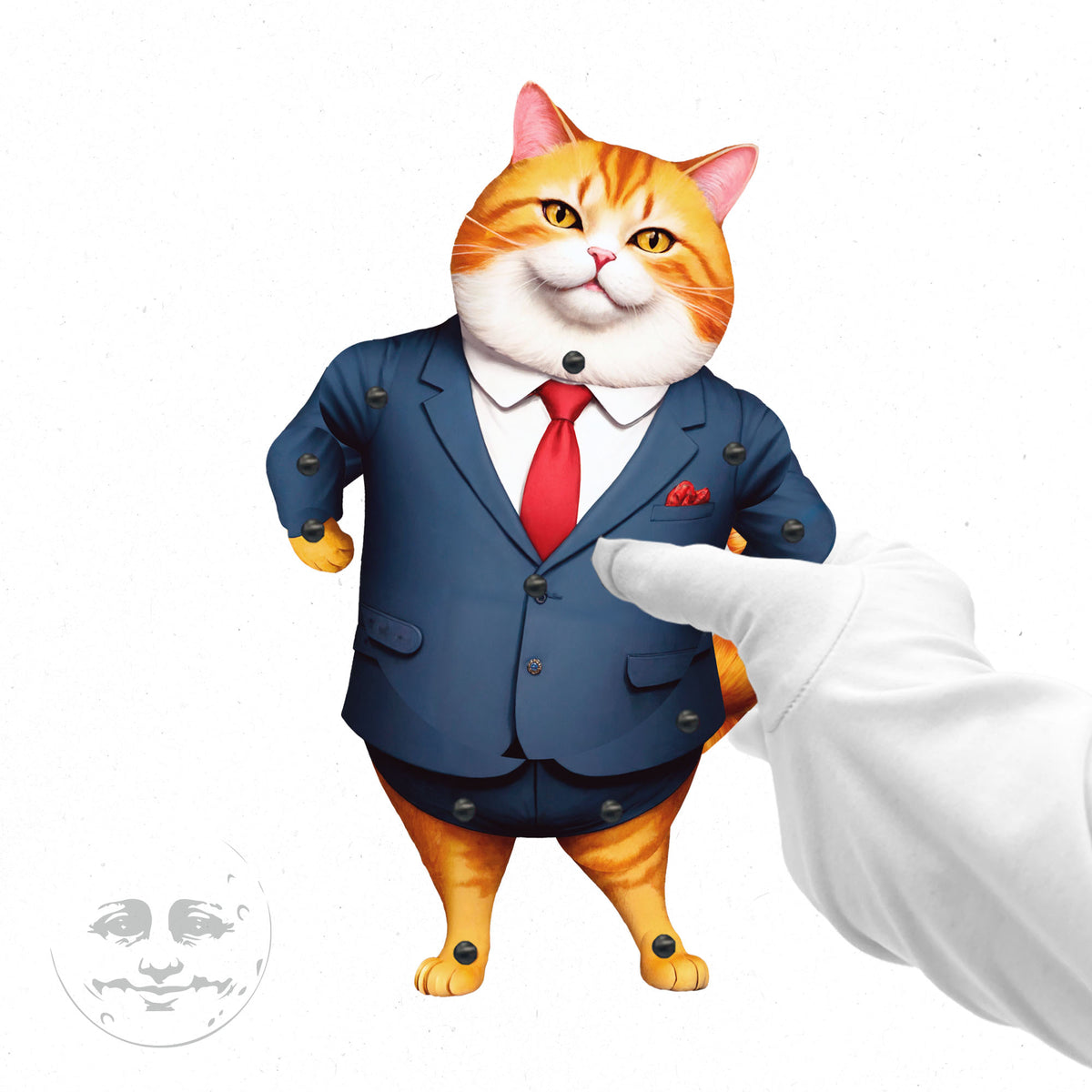 Mogul Meow Bewegliche Papierpuppe