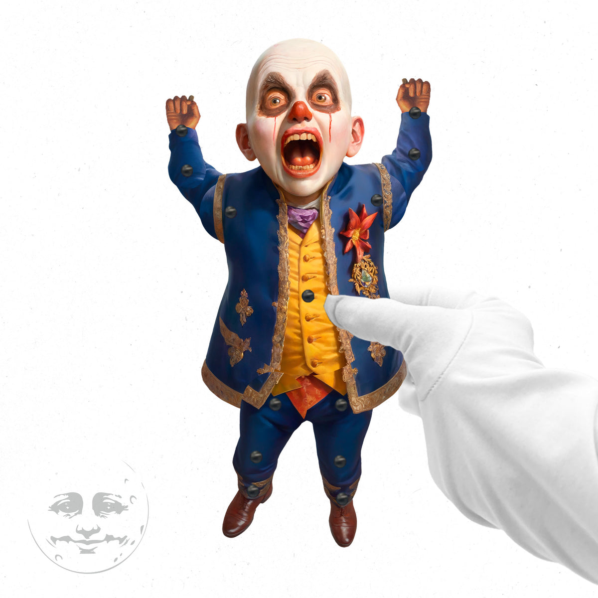 Bewegliche Papierpuppe „Drunkard Jester“