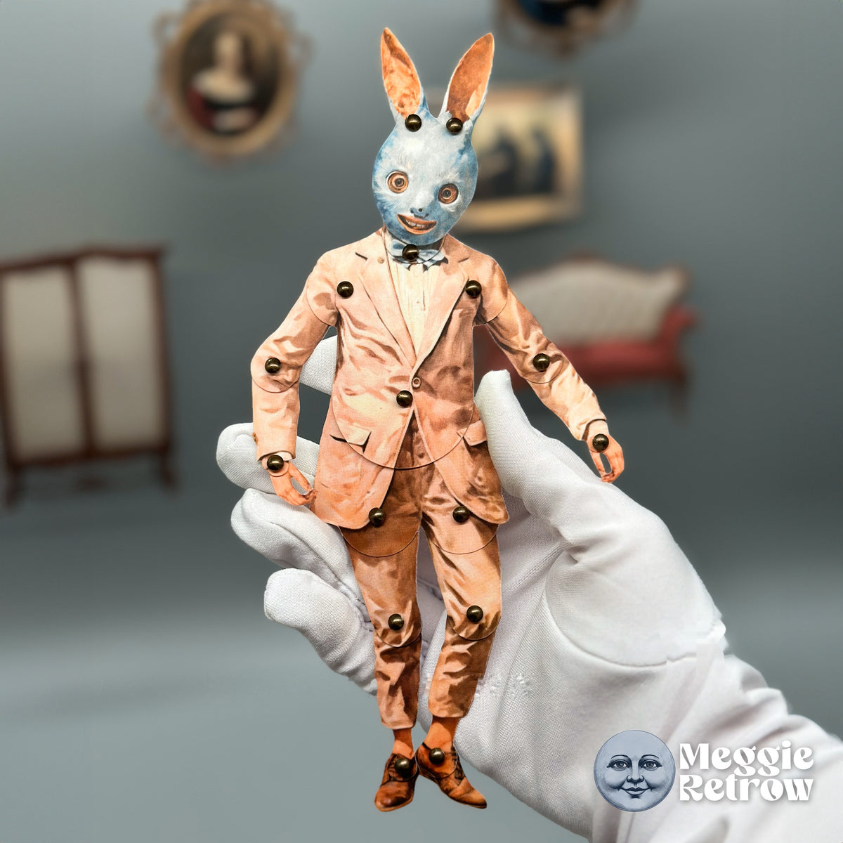 Zak-Zak, The Enigmatic Rabbit Paper Doll Craft Kit