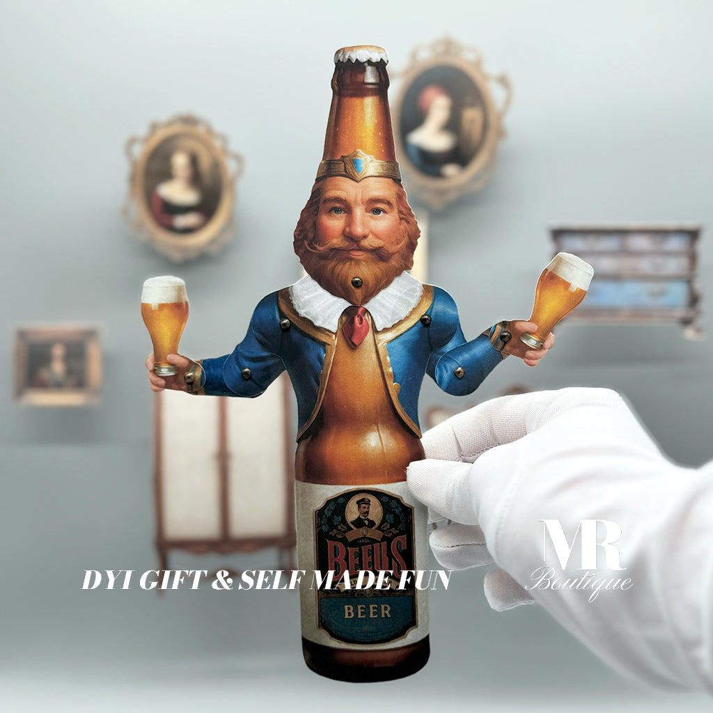 Kit de bricolaje de muñeca de papel móvil Beery Beer