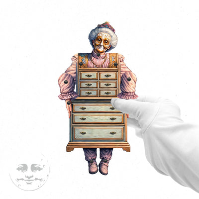 Victorian Granny Movable Paper Doll