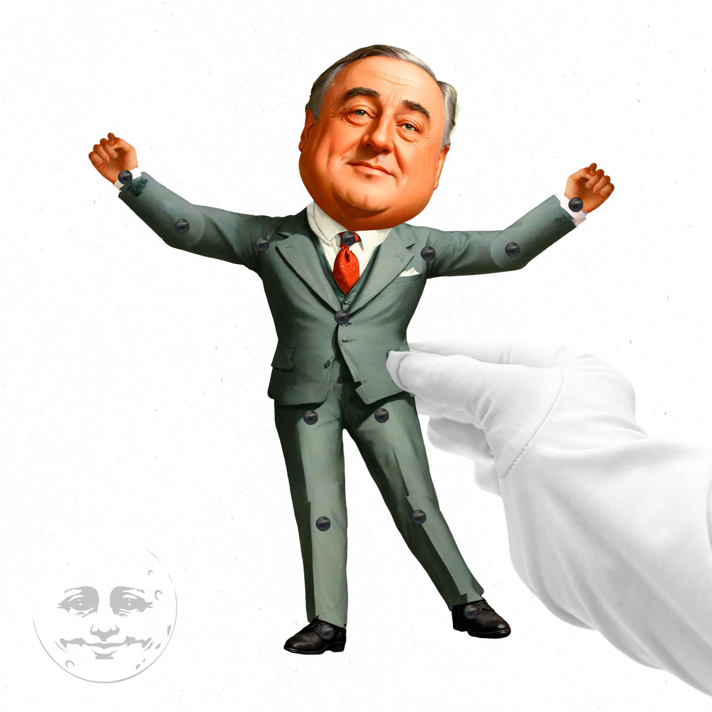 Franklin D. Roosevelt Articulated Paper Doll