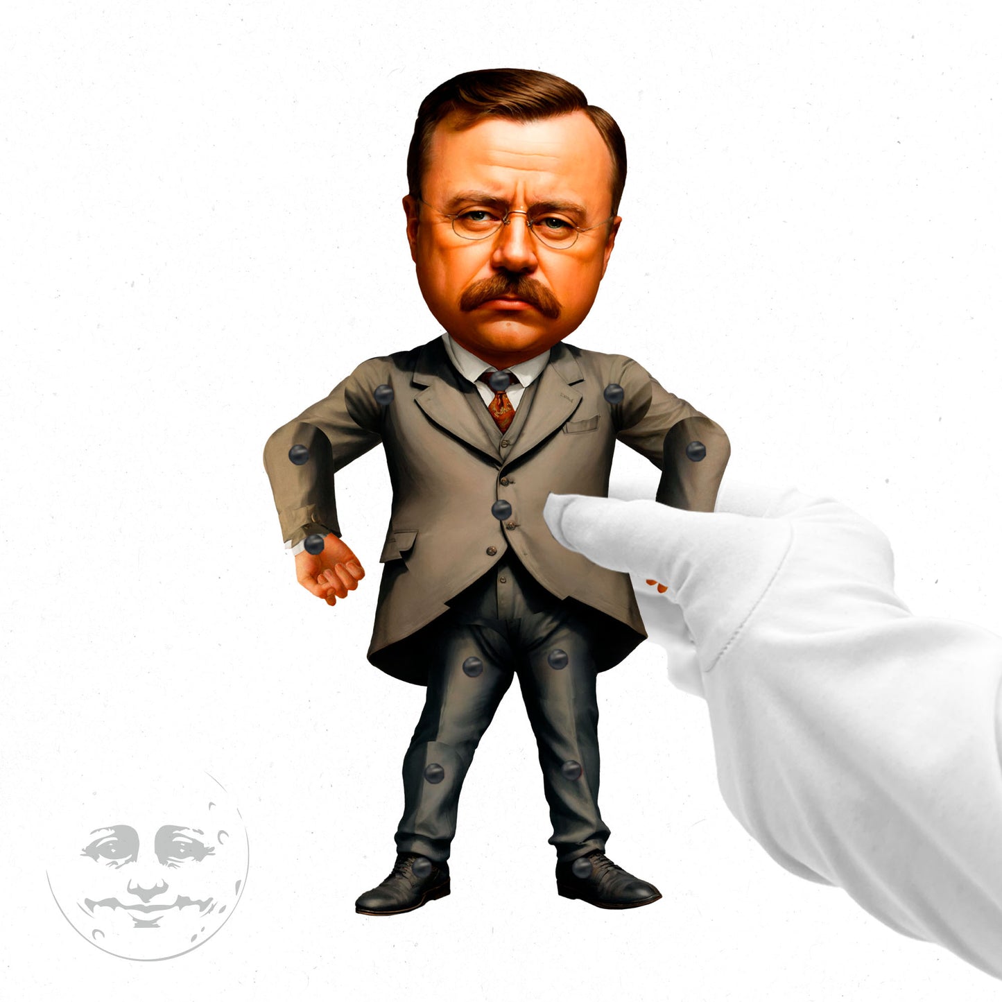 Theodore Roosevelt Articulated Paper Doll