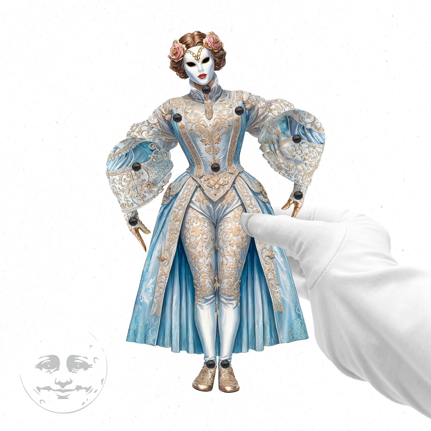 Sky Queen Movable Paper Doll