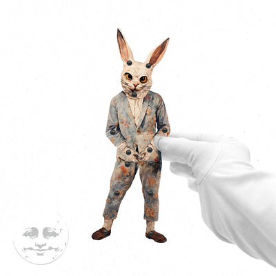 Mr. RABZ Rabbit Movable Paper Doll