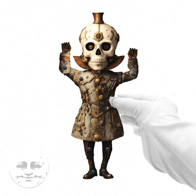 BONESY Steampunk Skeleton Paper Doll