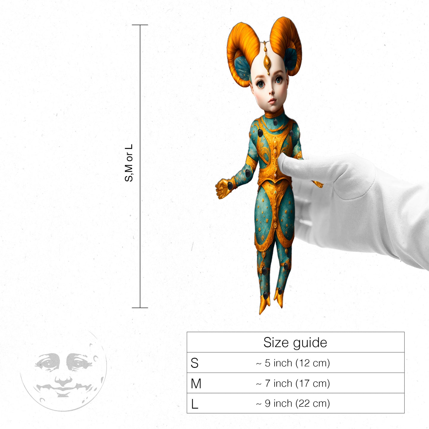 Aries Zodiac Movable Paper Doll