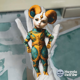 Aries Zodiac Movable Paper Doll