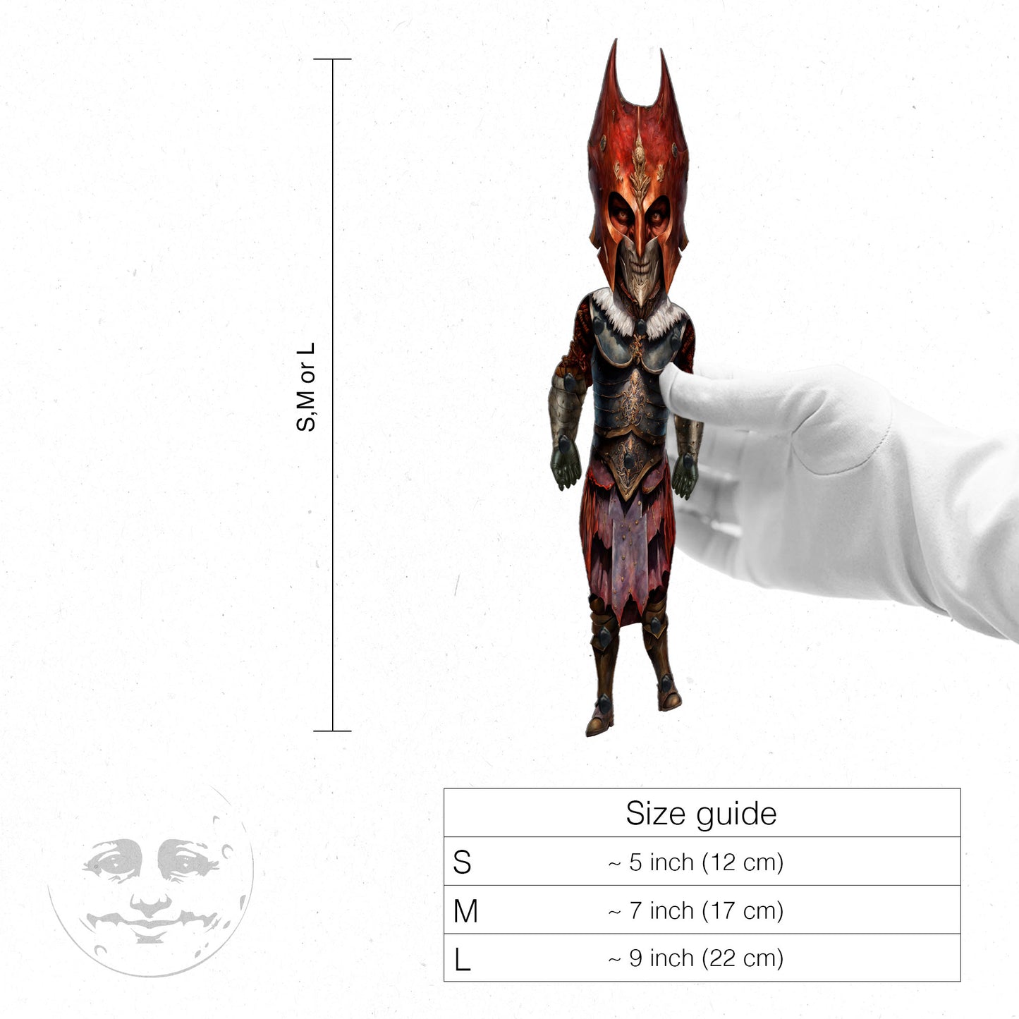 Movable Blood Knight Paper Doll DIY Kit