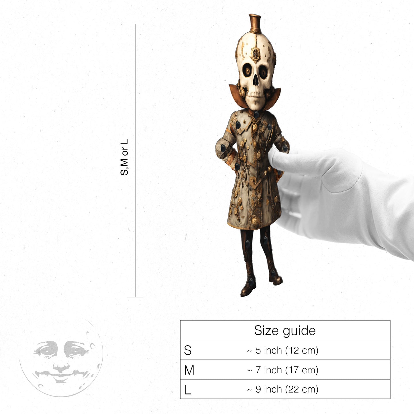 BONESY Steampunk Skeleton Paper Doll