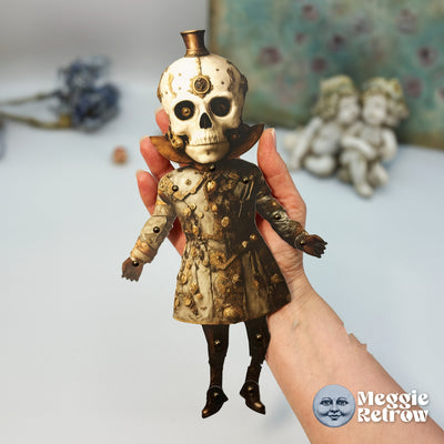 BONESY Steampunk Skeleton Paper Doll