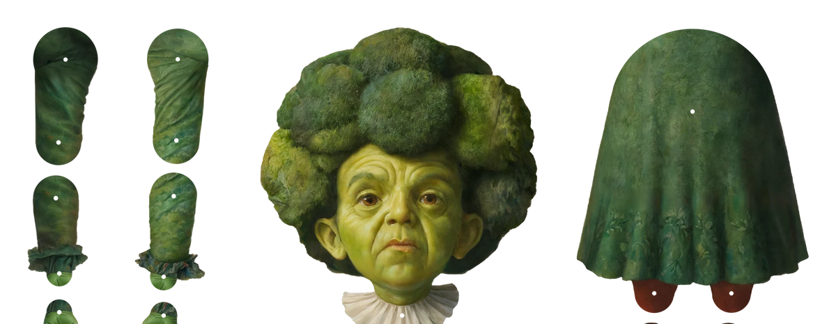 Broccolyn Movable Paper Doll