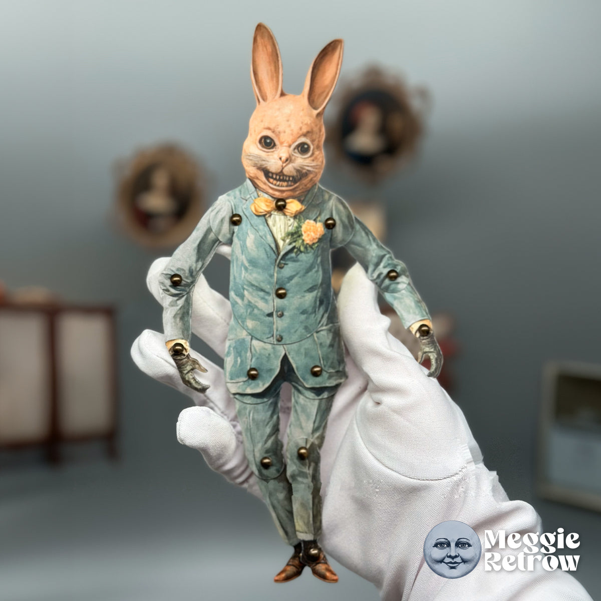 Bucky Rabbit Movable Paper Doll