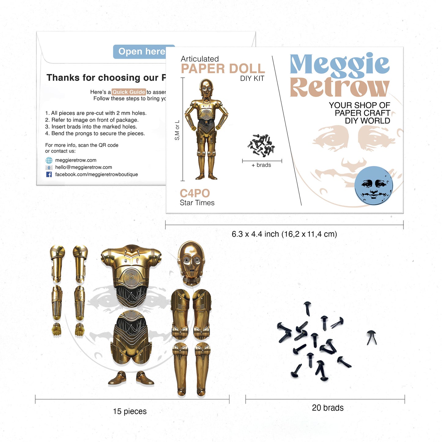 C4PO Movable Paper Doll