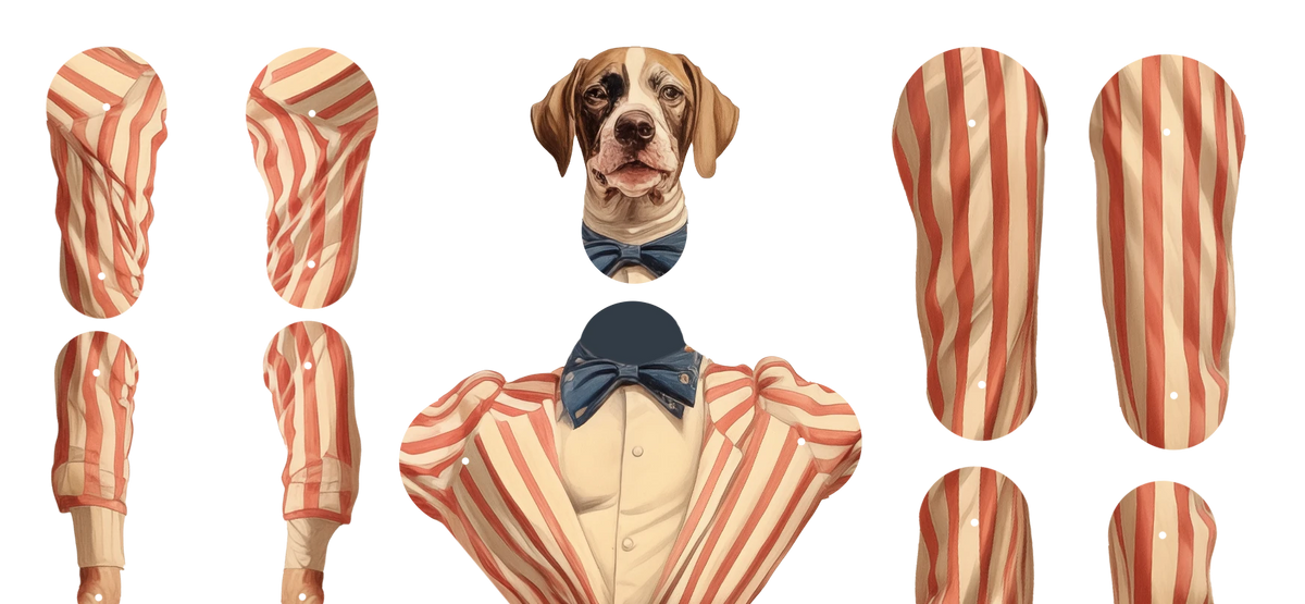 DOGIONEER Muñeca de Papel Articulada