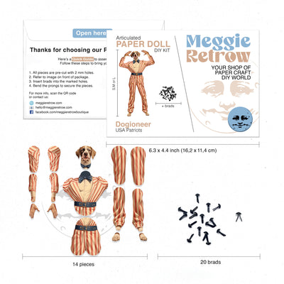 DOGIONEER Articulated Paper Doll Kit