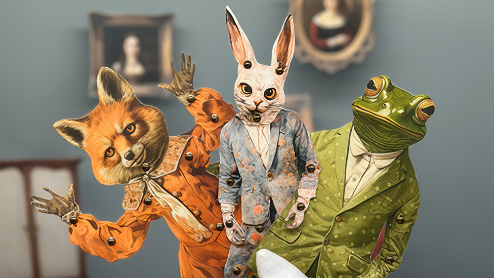 Paper dolls by the Meggie Retrow team