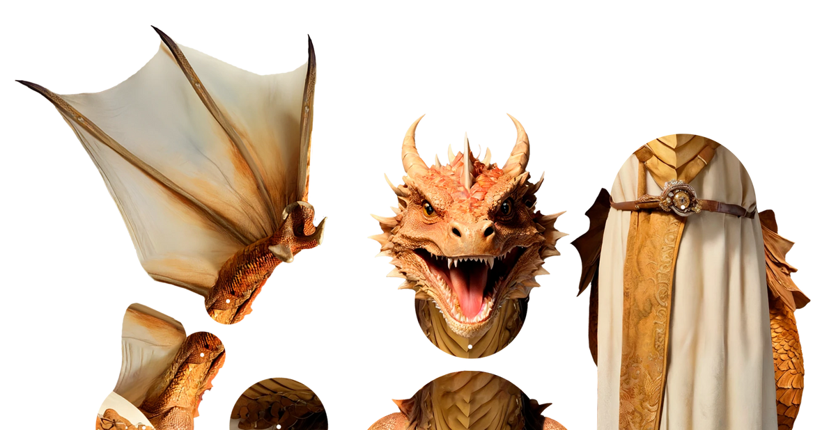 Draco the Dragon Movable Paper Doll