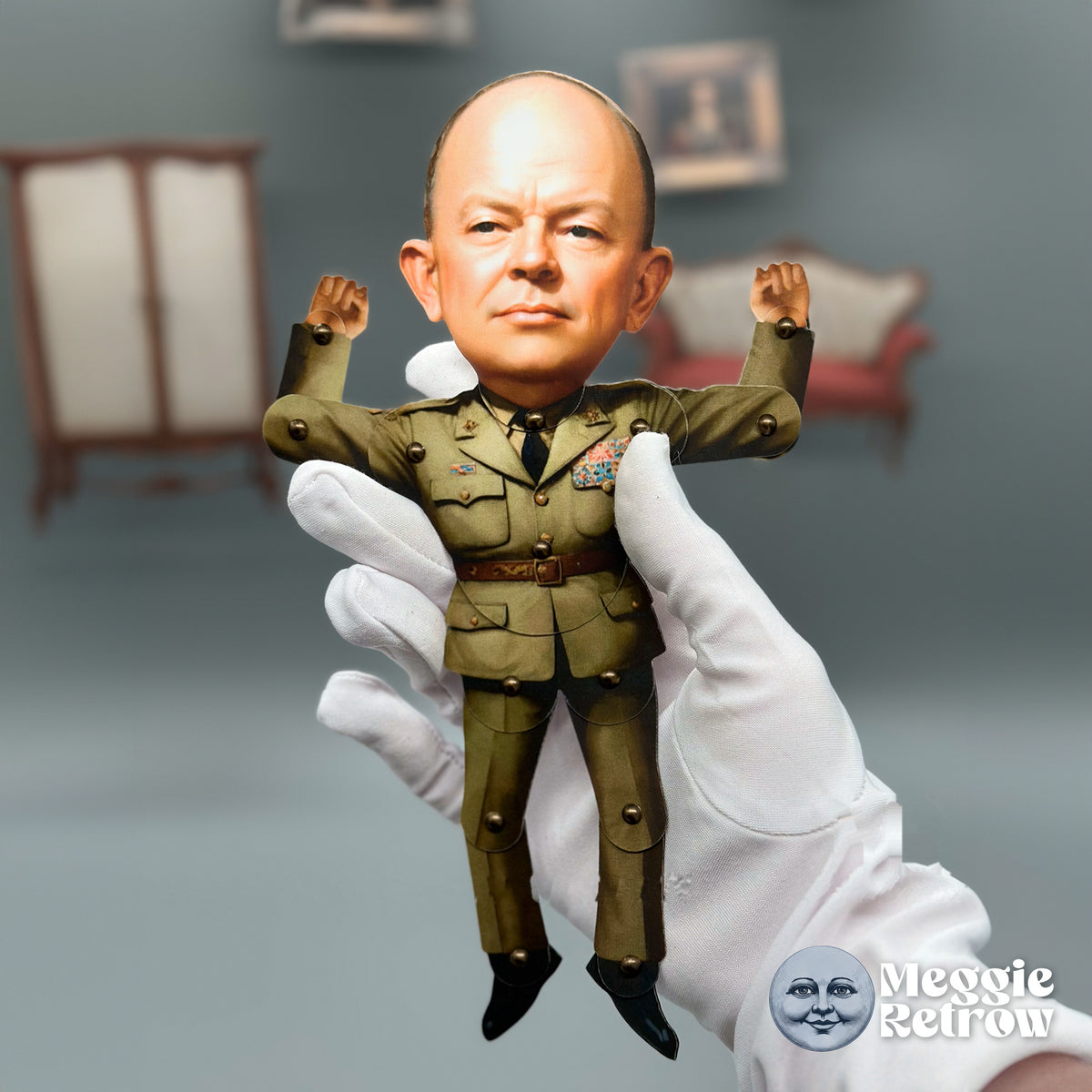 Eisenhower Paper Articulated Doll
