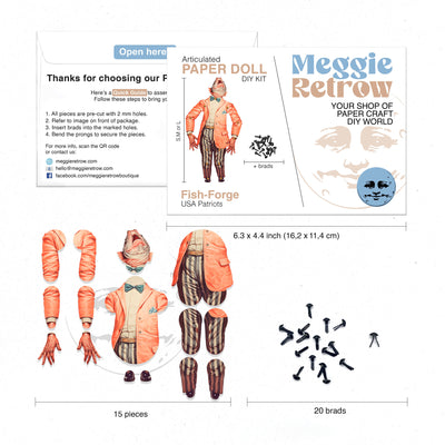 Fish-Forge Movable Paper Doll