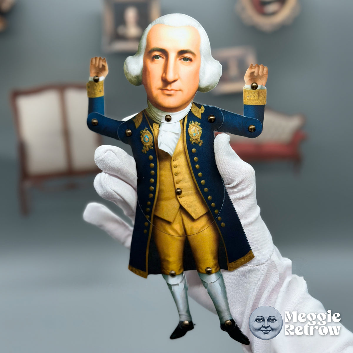 George Washington Articulated Paper Doll