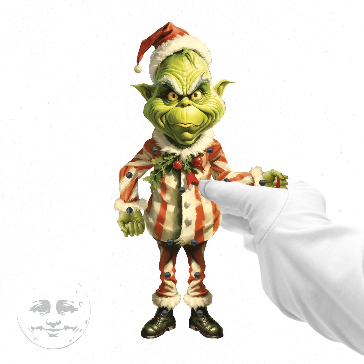 Grinch - Articulated Paper Doll – Meggie Retrow Boutique