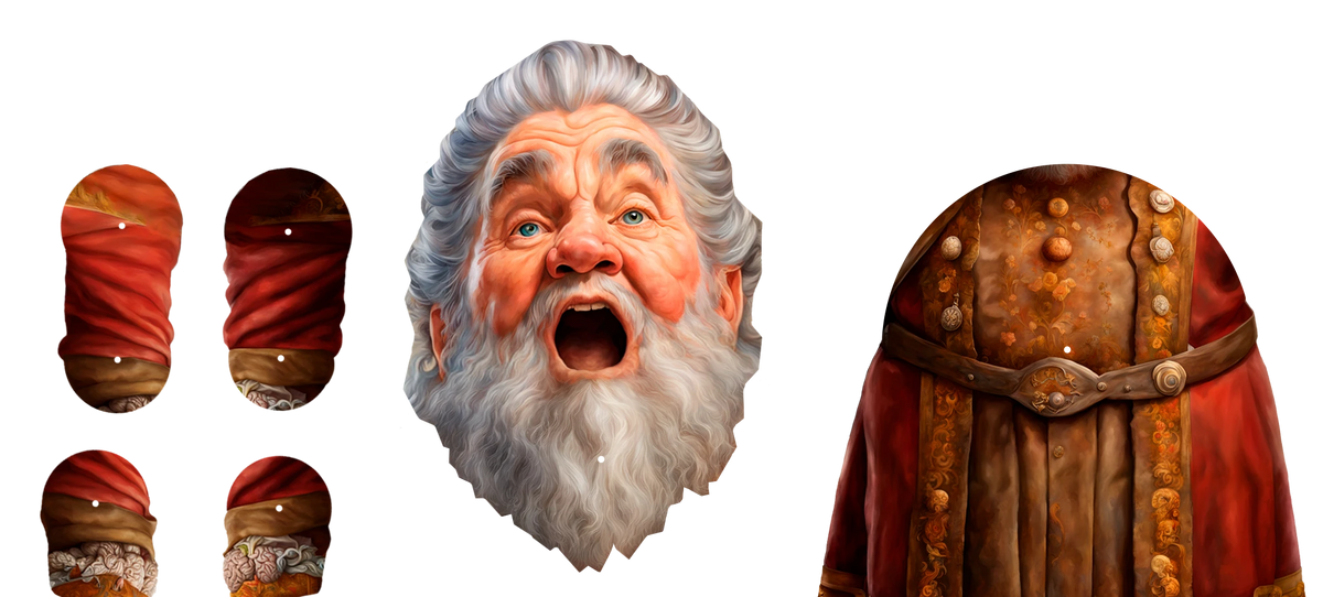Gundar the Great Wizard Bambola di Carta Articolata