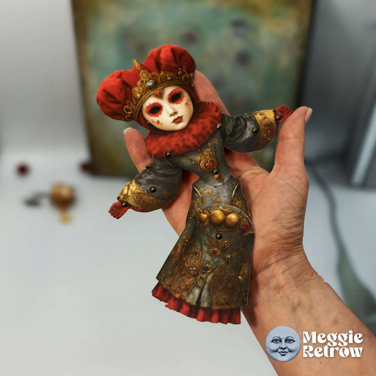 Mrs. Heartcrown Royal Paper Doll