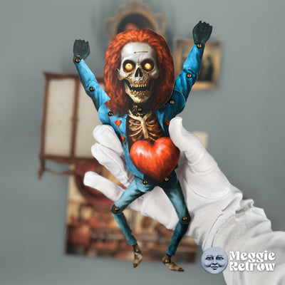 Heart Rock Skeleton Movable Paper Doll
