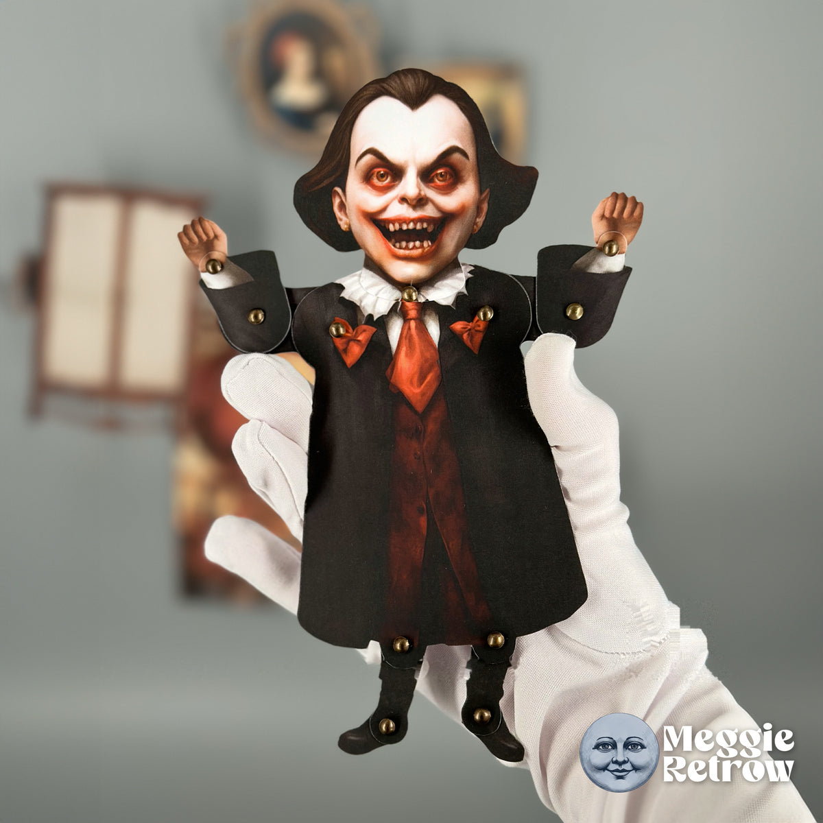 Lovable Scary Heart Dracula Doll