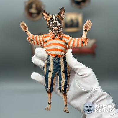 French Bulldog INDEPENDOG Movable Paper Doll