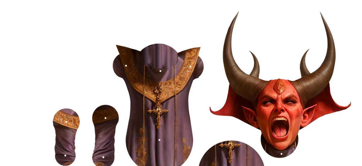 Inferna Demon Movable Paper Doll