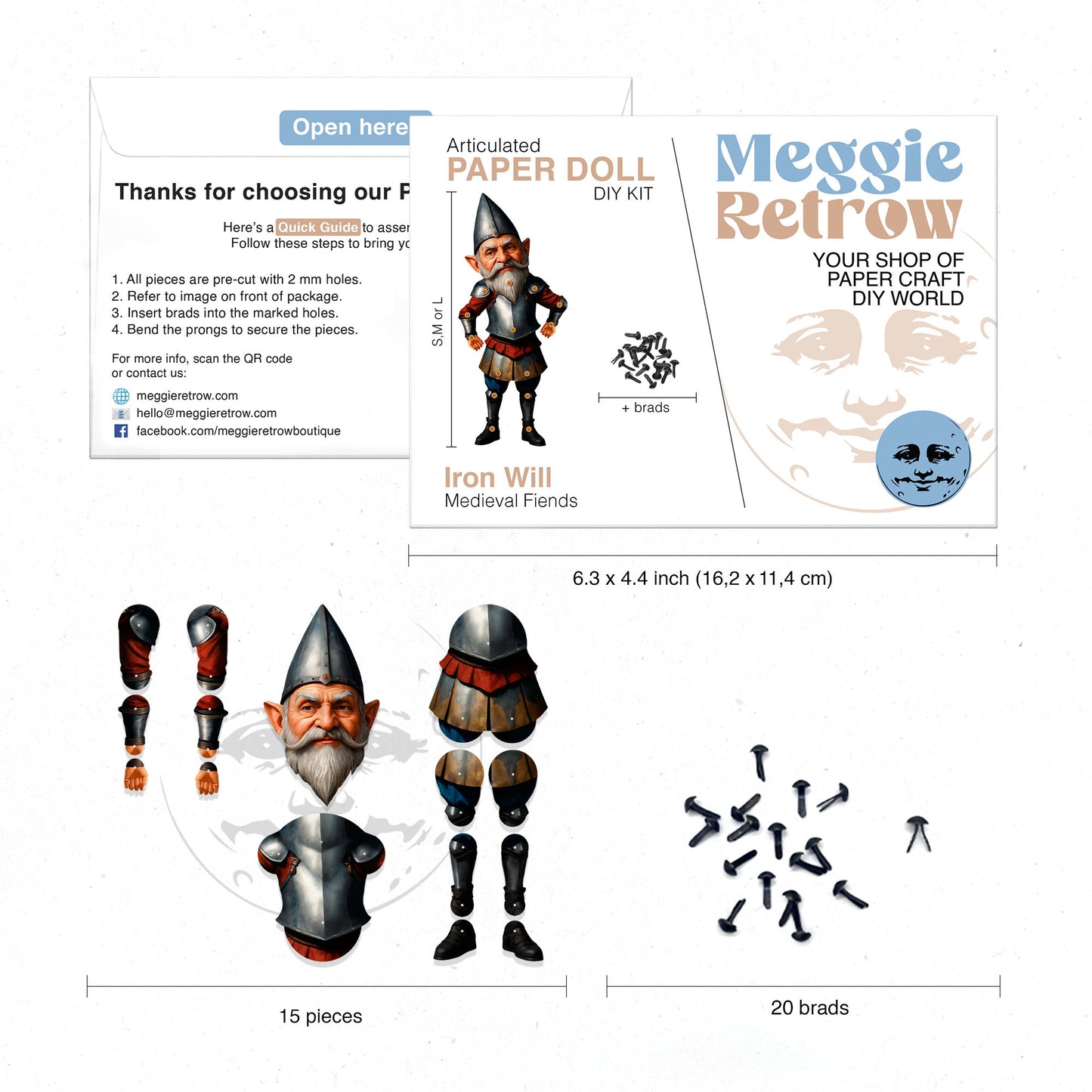 Iron Will Movable Paper Doll