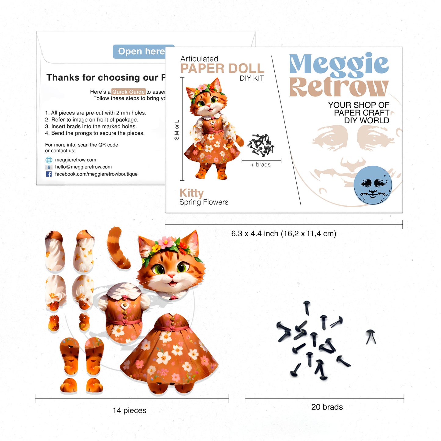 KITTY Movable Paper Doll