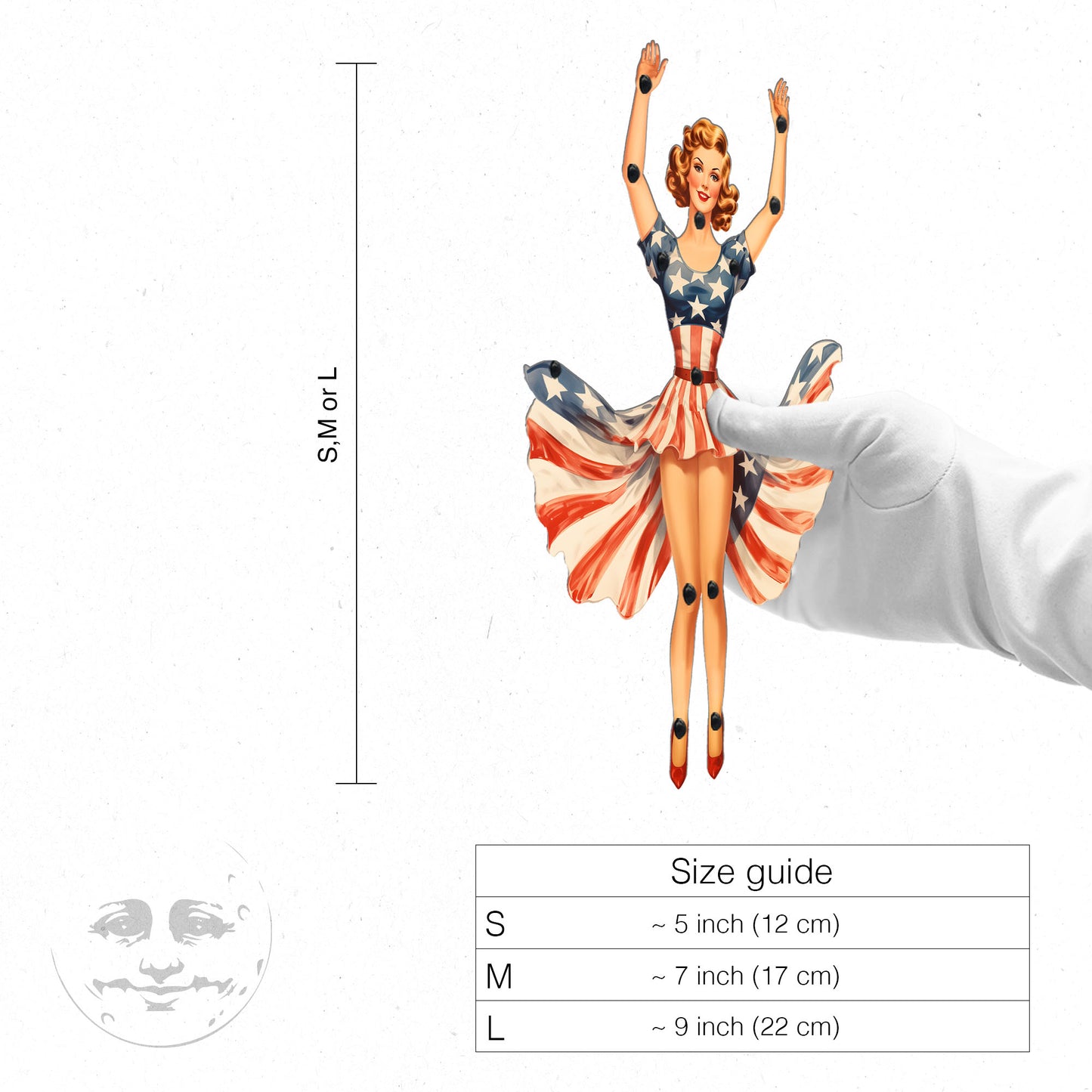 Liberty Belle Movable Paper Doll